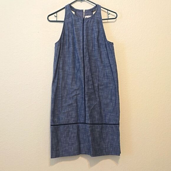 Gap Denim A-Line chambray dress size 0 - Picture 1 of 9